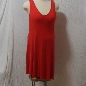 Yerse 92% Viscose Elegant Red Halter Cocktail Dress XL